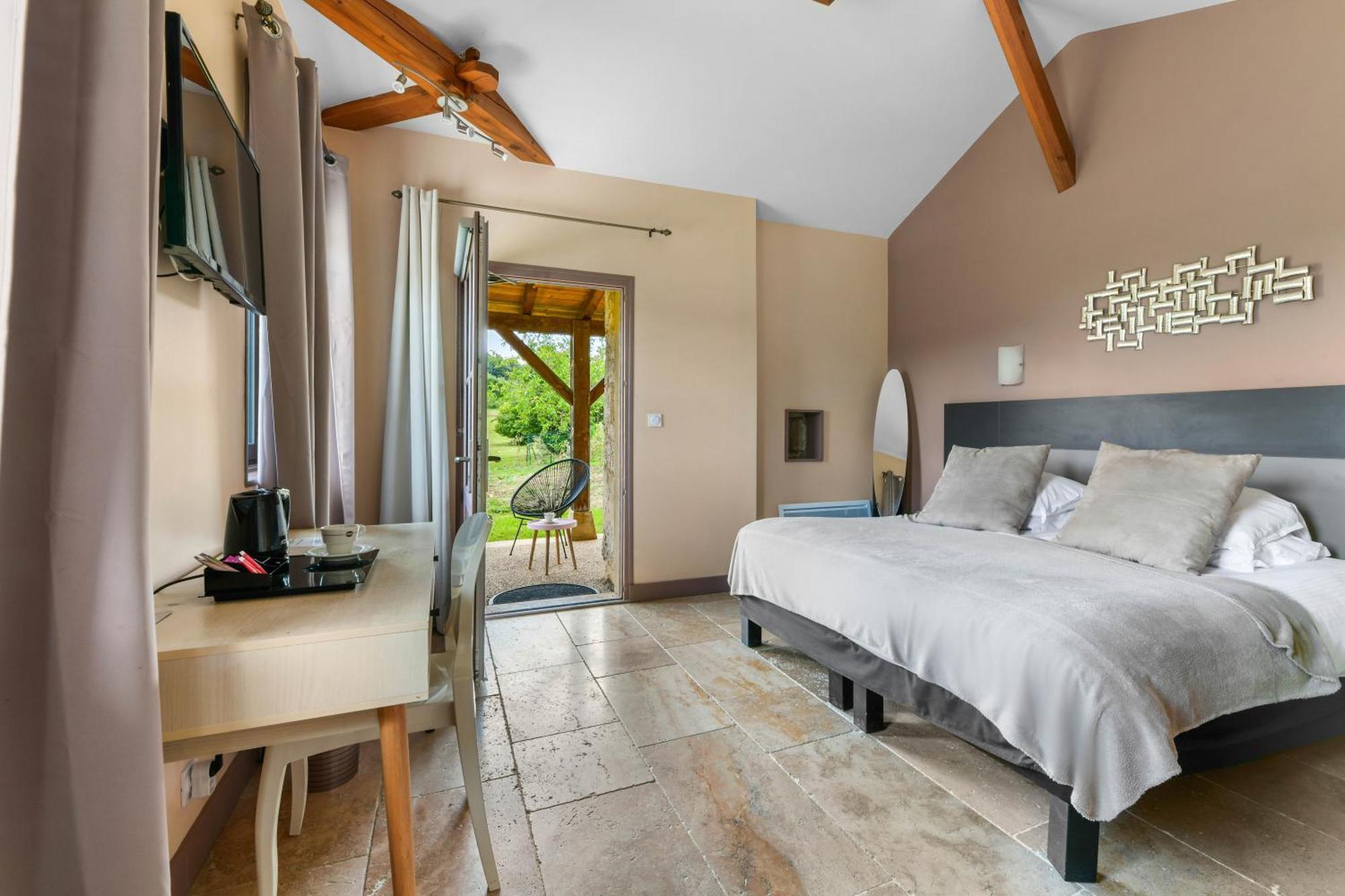 Logis L'Auberge De Larressingle Esterno foto