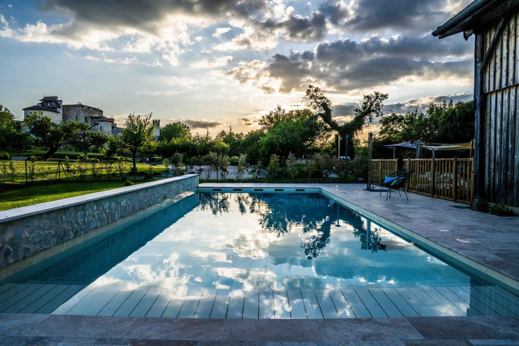 Logis L'Auberge De Larressingle Esterno foto